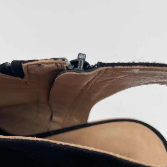 Bernardo Luna Bow Wooden Heel Suede Booties - Picture 6 of 10